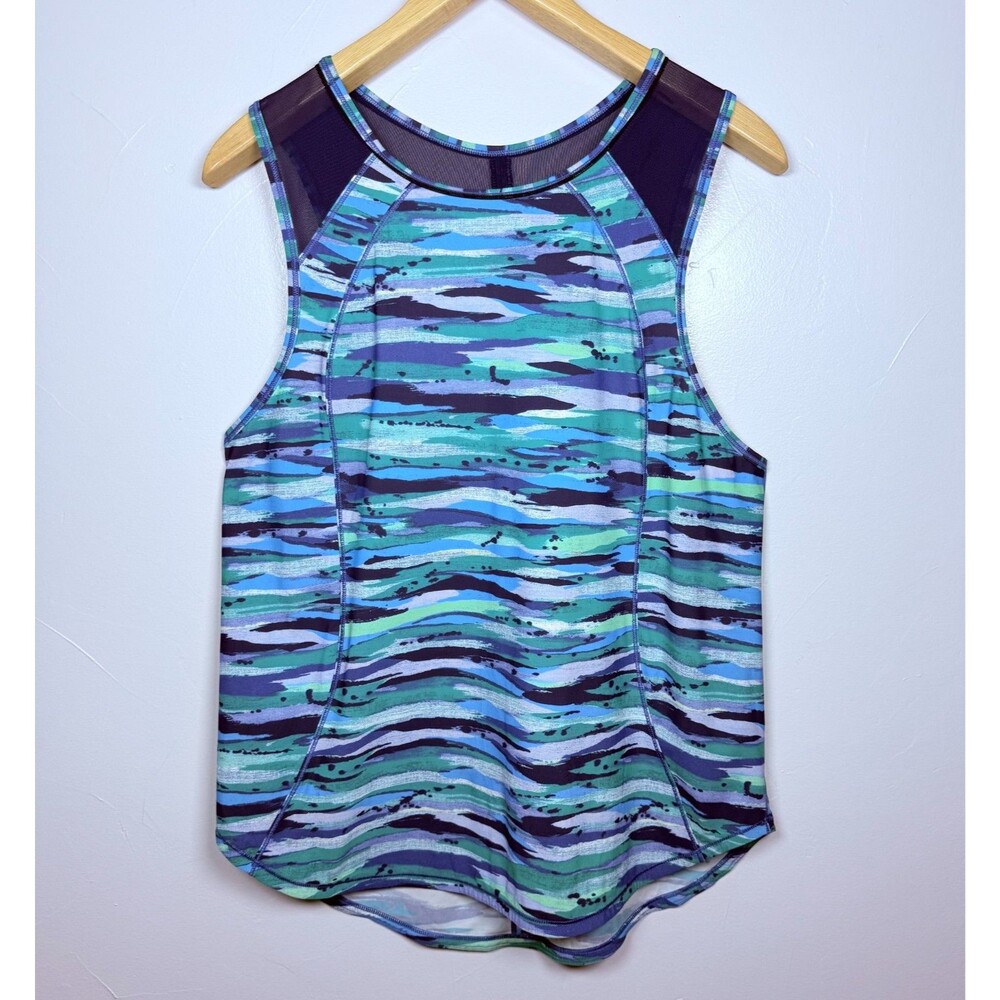 Lululemon Sculp Tank Top Seven Wonders Multi Hero Blue  Medium 8? - Picture 3 of 8